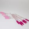 50-Piece Disposable Mascara Wands, Crystal Spoolie Brushes for Eyelash Extensions, Pink (pink) view 2