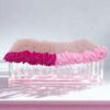 50-Piece Disposable Mascara Wands, Crystal Spoolie Brushes for Eyelash Extensions, Pink (pink) view 4