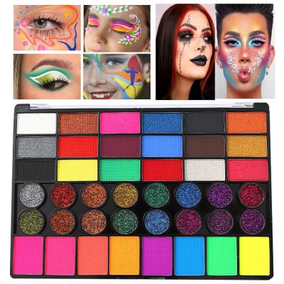 Face Paint | 42-Color Painting Palette | Face and Body Paint for Kids Adults Women Girls Stage Performance Cosplay Party Theater Halloween