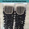 Kiss darling LASHES Burmese Curly Human Hair Lace Closure 20inch 4"x4" Transparent Lace Top Closure Invisible Bleached Knots Pre-Plucked with Baby Hair view 3
