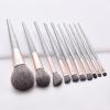 10 pieces of makeup brush set end silver lisa powder blusher tools view 2