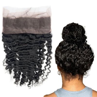 Kiss darling LASHES Skinlike Real HD Lace 360 Closure 18inch Full Lace Frontal Human Hair Burmese Curly Swiss HD Lcae Frontal Closure 150% Density Natural Color