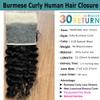 Kiss darling LASHES Skinlike Real HD Lace 360 Closure 18inch Full Lace Frontal Human Hair Burmese Curly Swiss HD Lcae Frontal Closure 150% Density Natural Color view 3