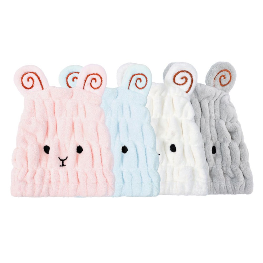 Cartoon hat for washing hair, wiping hair, drying hair, headband, quick drying shower cap