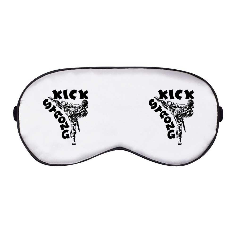 Azeeda 'Kick Strong, Stay Powerful' Sleep/Travel Eye Mask (EY00029096)