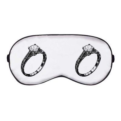 Azeeda 'Wedding Ring' Sleep/Travel Eye Mask (EY00027398)