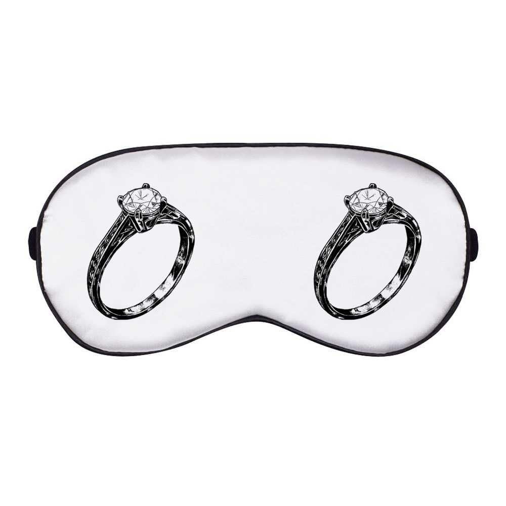 Azeeda 'Wedding Ring' Sleep/Travel Eye Mask (EY00027398)