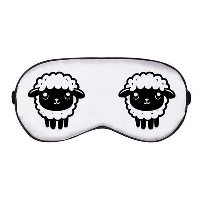 Azeeda 'Cute Cartoon Sheep' Sleep/Travel Eye Mask (EY00032007)