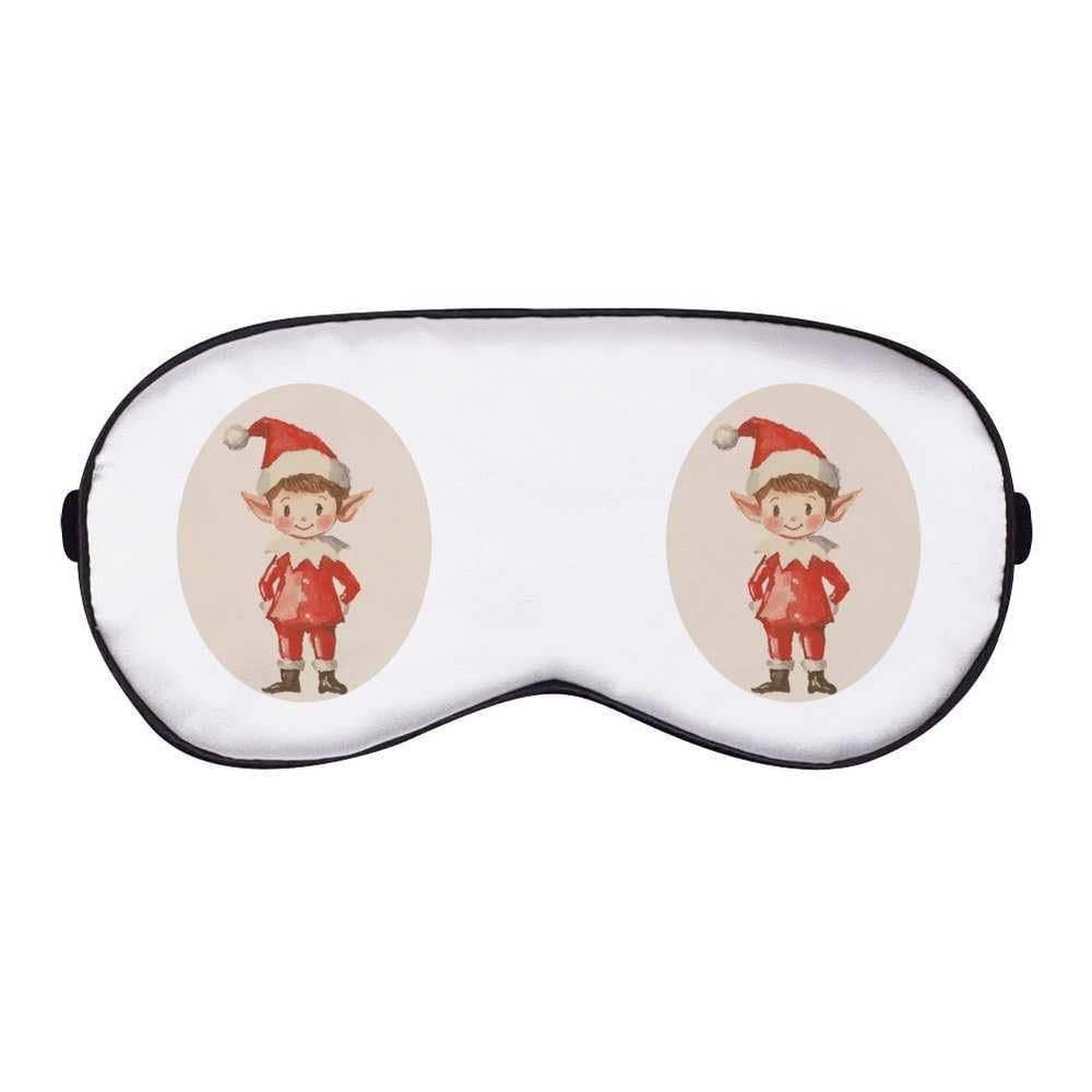 Azeeda 'Cute Watercolor Christmas Elf' Sleep/Travel Eye Mask (EY00027530)