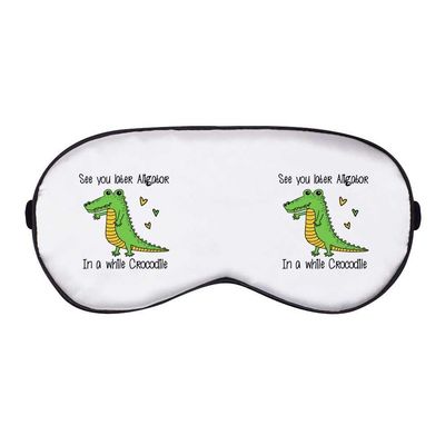 Azeeda 'See You Later Aligator' Sleep/Travel Eye Mask (EY00029231)