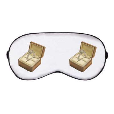 Azeeda 'Diamond Engagement Ring in Ring Box' Sleep/Travel Eye Mask (EY00028313)