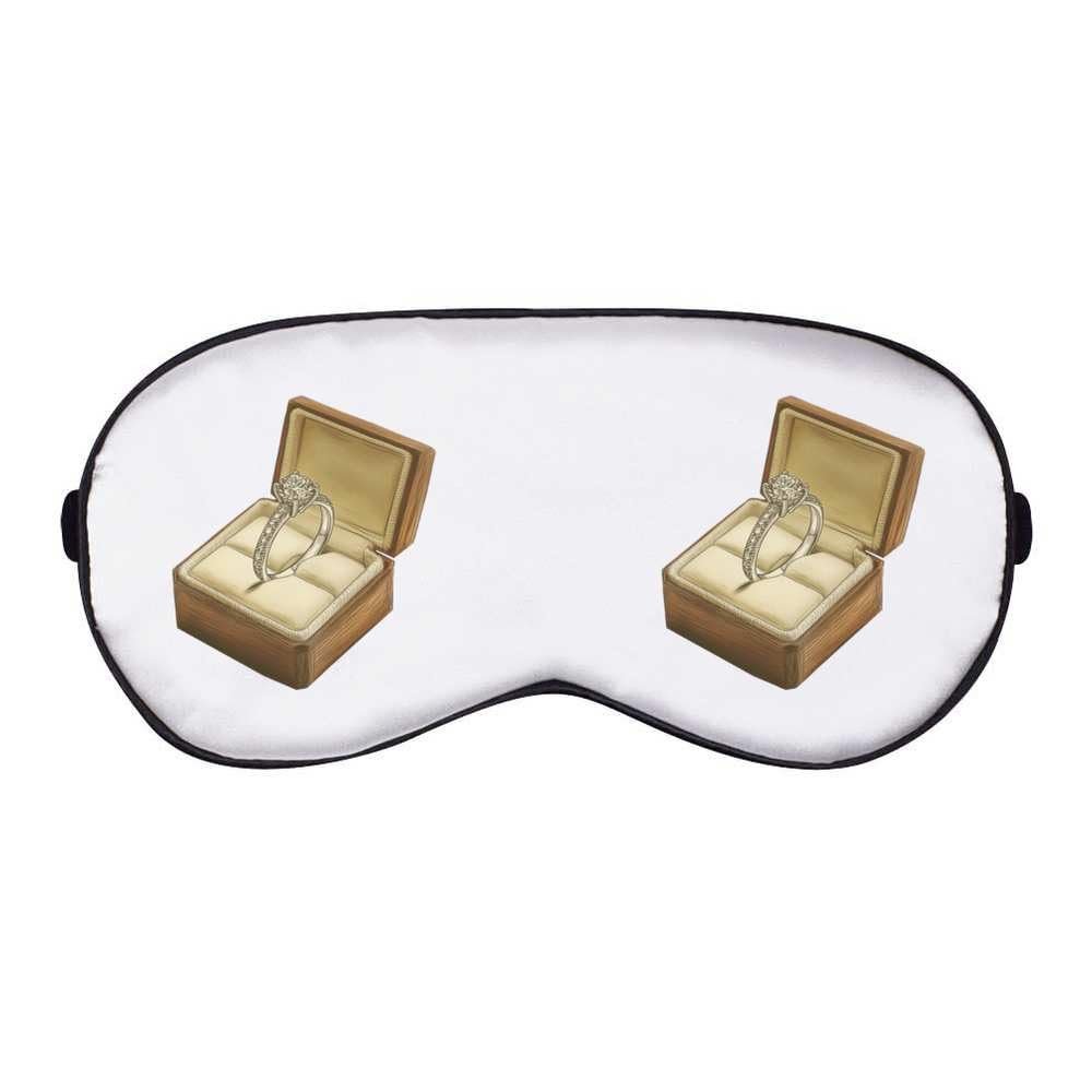 Azeeda 'Diamond Engagement Ring in Ring Box' Sleep/Travel Eye Mask (EY00028313)