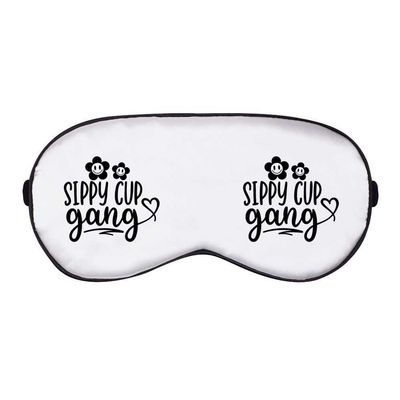 Azeeda 'Sippy Cup Gang Baby Child Toddler Funny Quote' Sleep/Travel Eye Mask (EY00027728)