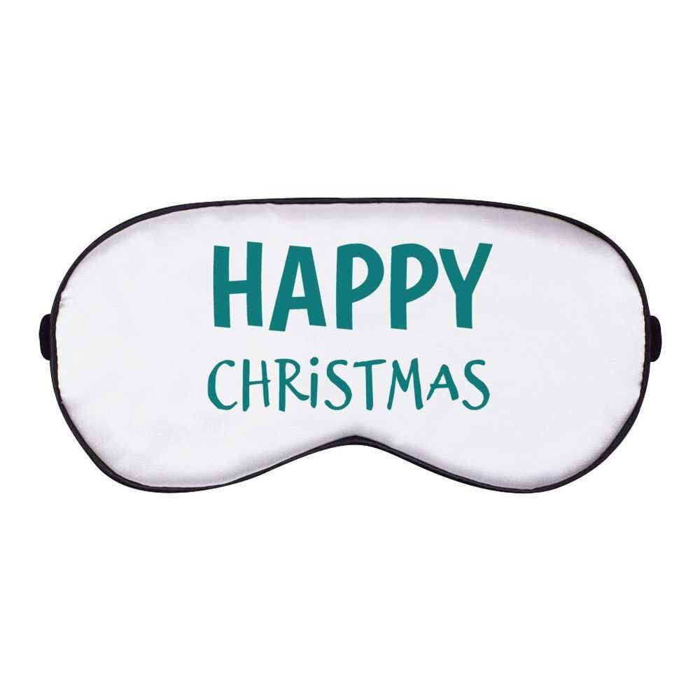 Azeeda 'Happy Christmas' Sleep/Travel Eye Mask (EY00027306)