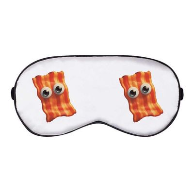 Azeeda 'Funny Bacon Face' Sleep/Travel Eye Mask (EY00032314)
