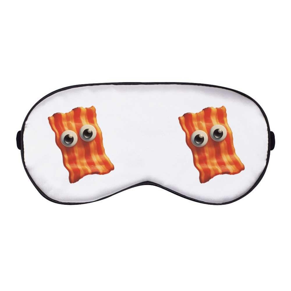 Azeeda 'Funny Bacon Face' Sleep/Travel Eye Mask (EY00032314)