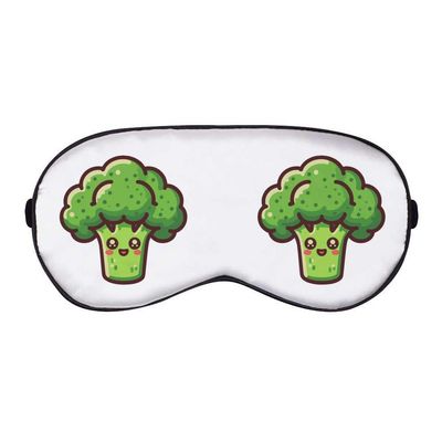 Azeeda 'Cute Broccoli Head' Sleep/Travel Eye Mask (EY00030815)