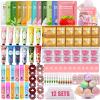 132PCS Spa Party Supplies for Women, Spa Party Favors Include Face Masks, Hand Cream, Lip Balm, Under Eye Patches, Lip Mask, Foot Bath Bombs, Hair Band, Spa Birthday Sleepover Party Supplies for Girls view 1