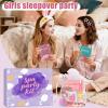 132PCS Spa Party Supplies for Women, Spa Party Favors Include Face Masks, Hand Cream, Lip Balm, Under Eye Patches, Lip Mask, Foot Bath Bombs, Hair Band, Spa Birthday Sleepover Party Supplies for Girls view 4