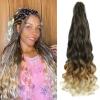 French Curl Braiding Hair Pre Stretched 24 Inch 8 Packs Curly Braiding Hair with Curly Ends French Curly Braid for Box Braids (T1B27613) view 1