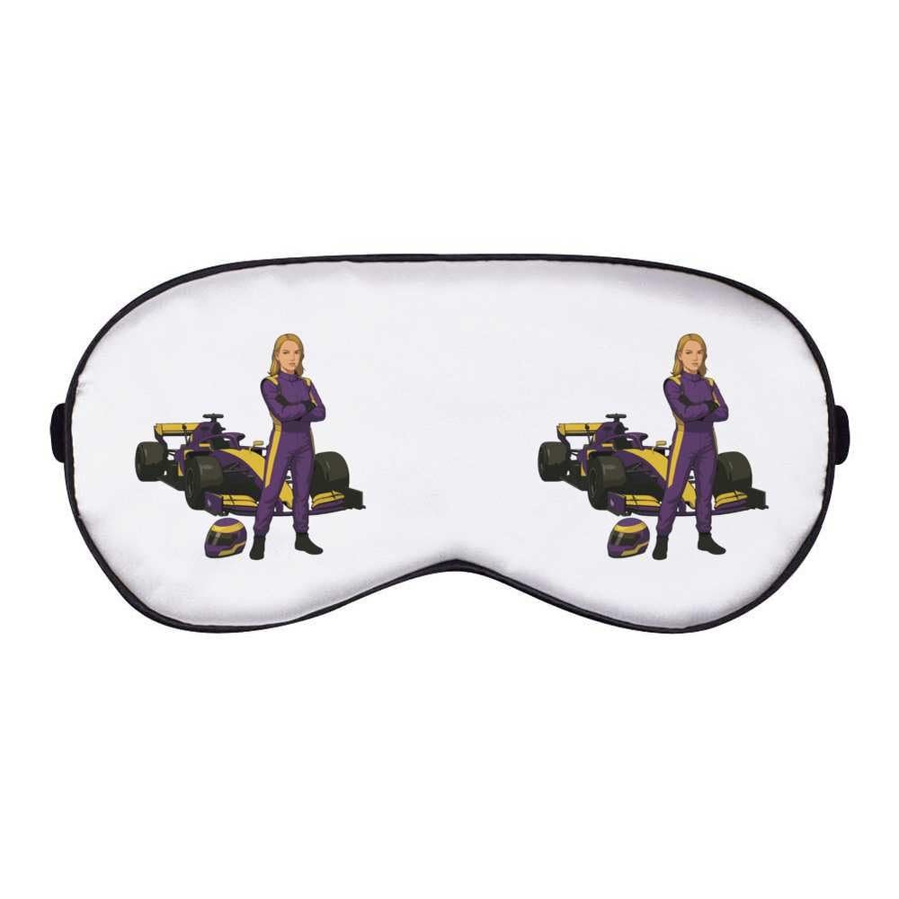 Azeeda 'Woman Race Car Driver' Sleep/Travel Eye Mask (EY00031345)