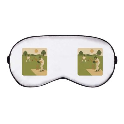 Azeeda 'Cricket Match Action' Sleep/Travel Eye Mask (EY00030256)