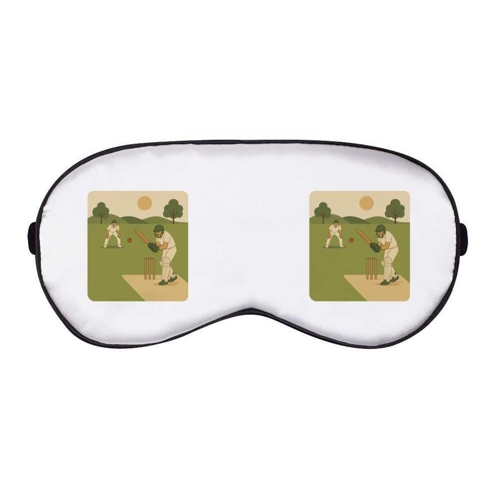 Azeeda 'Cricket Match Action' Sleep/Travel Eye Mask (EY00030256)