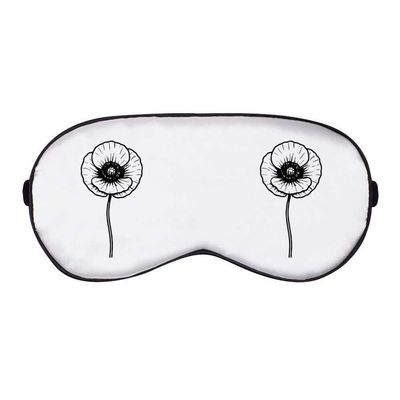 Azeeda 'Poppy Flower' Sleep/Travel Eye Mask (EY00032506)