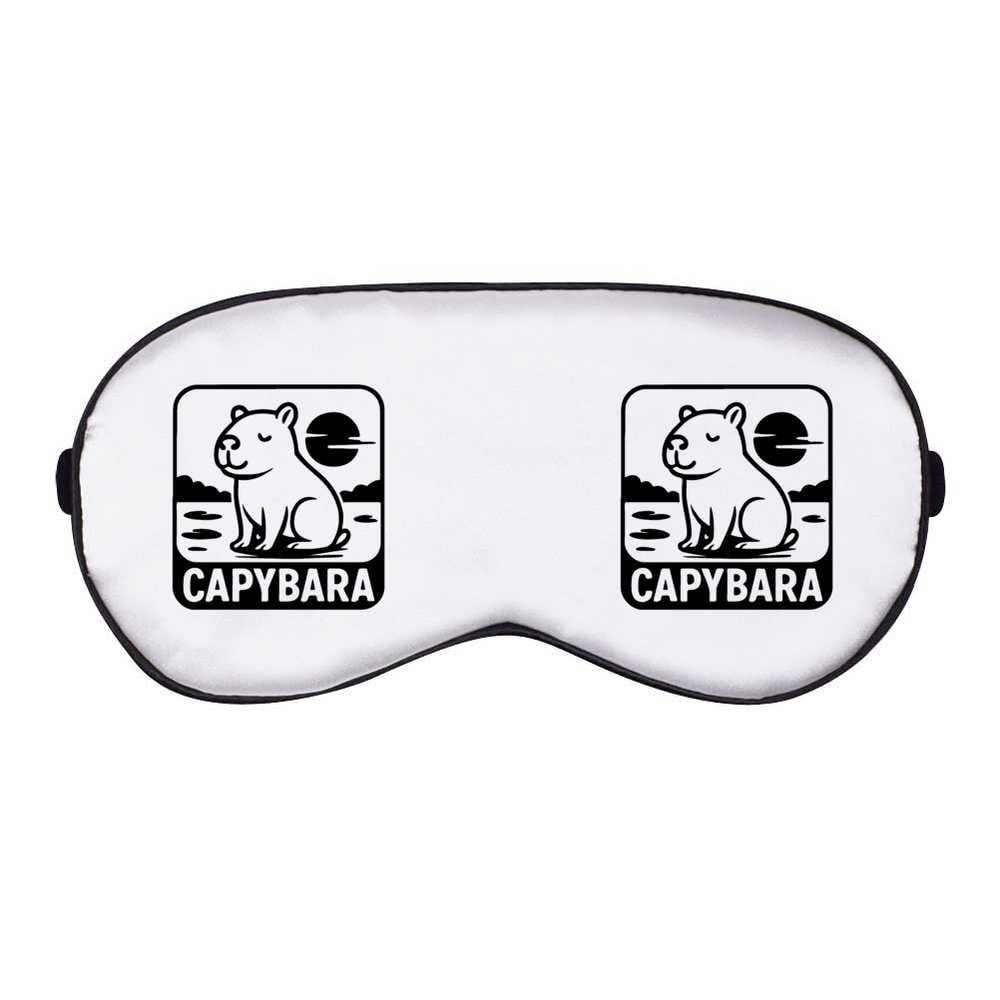 Azeeda 'Serene Capybara' Sleep/Travel Eye Mask (EY00031774)