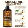 900ml X-large Argan Oil Shampoo Sulfate Free Moroccan Care with Keratin - For Curly, Straight, Dry and Damaged Hair - Moisturizing, Hydrating, Anti Frizz Salon Technology view 3