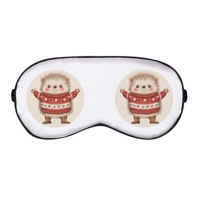 Azeeda 'Cute Christmas Hedgehog' Sleep/Travel Eye Mask (EY00029408)