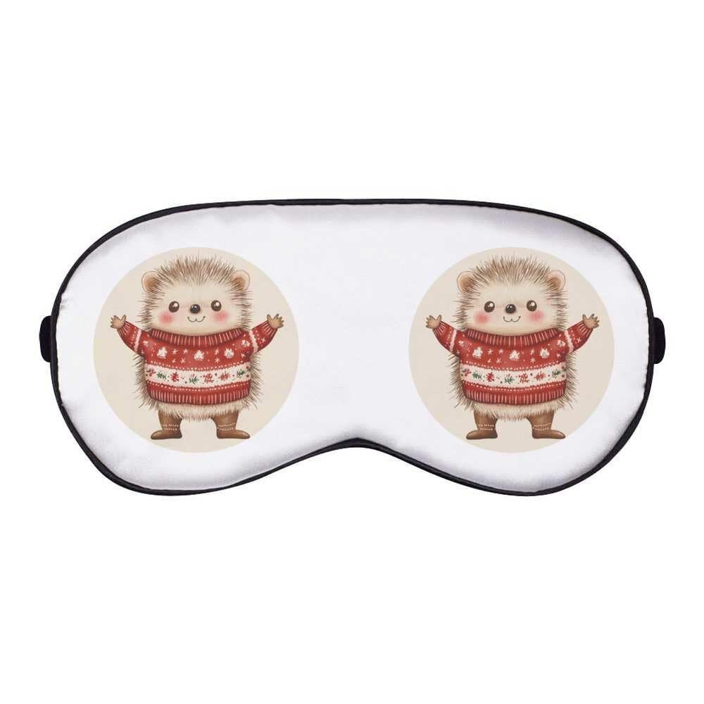Azeeda 'Cute Christmas Hedgehog' Sleep/Travel Eye Mask (EY00029408)