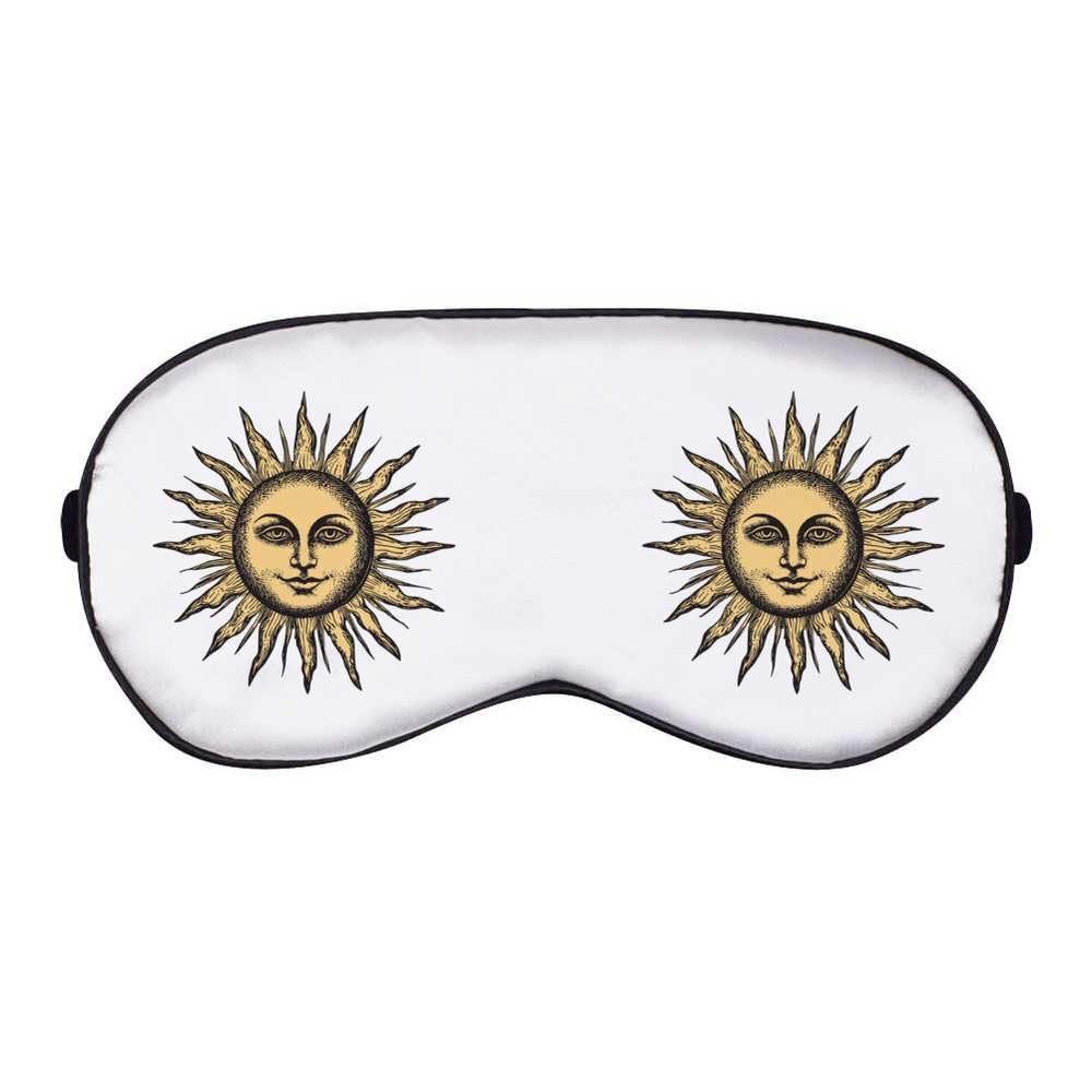 Azeeda 'Vintage Sun with Face' Sleep/Travel Eye Mask (EY00029064)