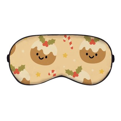 Azeeda 'Christmas Pudding Pattern' Sleep/Travel Eye Mask (EY00031143)