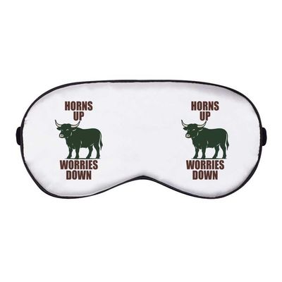 Azeeda 'Horns Up, Worries Down' Sleep/Travel Eye Mask (EY00032406)