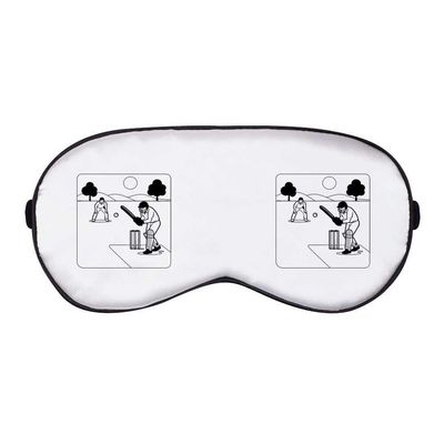 Azeeda 'Cricket Match Action' Sleep/Travel Eye Mask (EY00030255)