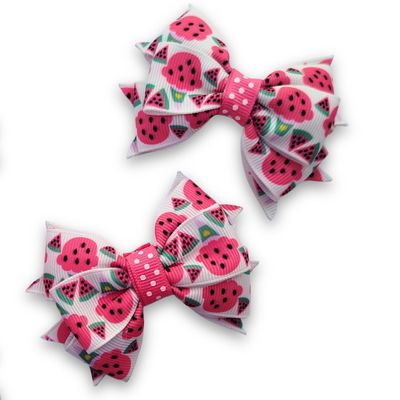 2 pcs Handmade Pink Hair Clip for Kids, Teens, Babies & Women- Cute Hair Accessory for Girls, Moms & Gift