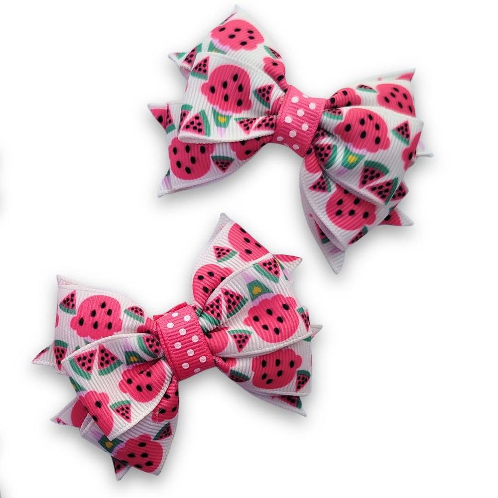 2 pcs Handmade Pink Hair Clip for Kids, Teens, Babies & Women- Cute Hair Accessory for Girls, Moms & Gift