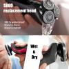 3 PCS SH60 Replacement Heads Compatible with Philips Norelco 6000 Replacement Blades Series 6000 Electric Shaver Razors for S6000 S6550 S6840 S6580 & Brush view 4