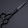 440c 6 Inch Hyun Black Hair Salon Scissors Cutting Barber Scissor Thinning Shears Hairdressing Scissors view 3