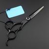 6 Inch Black Cut Hair Salon Scissors Cutting Barber Thinning Shears Hairdressing Scissors view 3