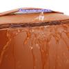 Large Travel Makeup Bag, Waterproof PU Leather Cosmetic Case, 9.25x4.13x4.33 inches, Open Flat Design with Inner Pockets, Brown (Camel) view 4
