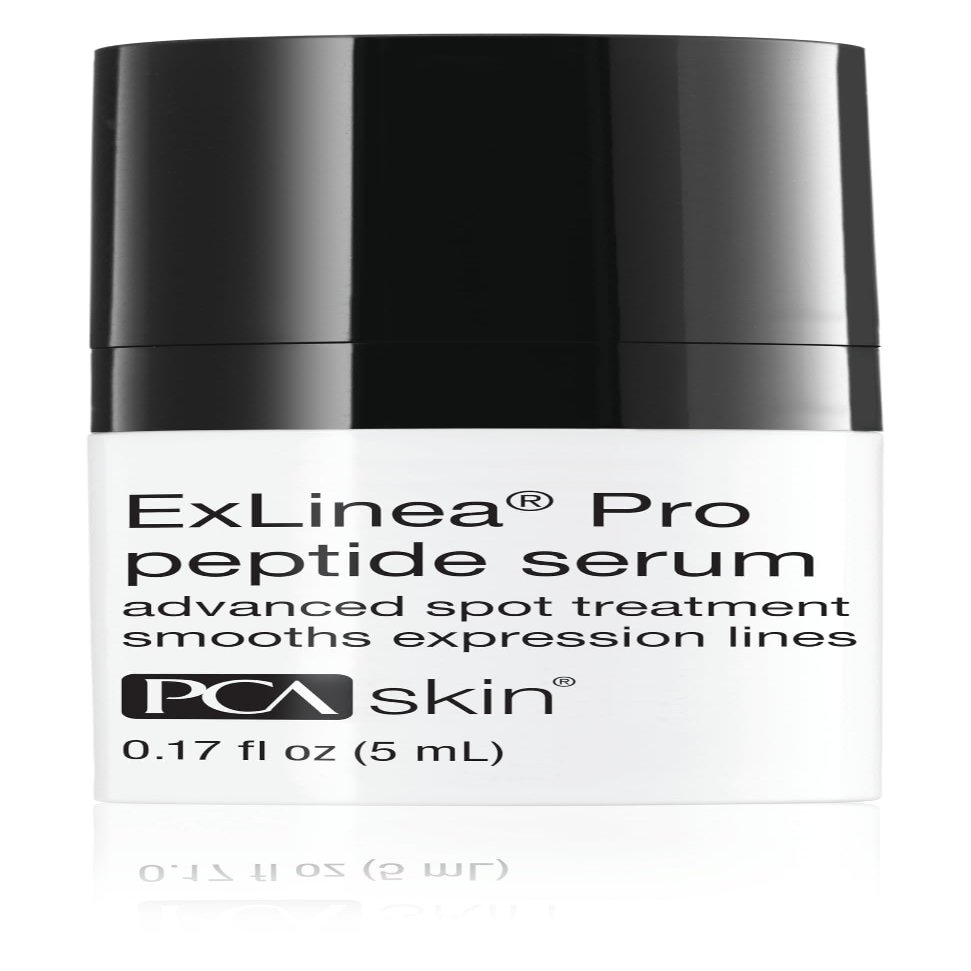 PCA SKIN ExLinea Pro Peptide Serum for Face, Peptide Complex, Helps Lift, Tighten, and Firm Skin and Reduces Wrinkle Depths, Hydrating Anti Aging for Women Trial Size, 0.17 oz