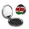 HVGZCTU Kenya Flag Compact Pocket Mirror Patriotic Double-Sided 1X, 2X Magnifying Round Makeup Mirror Portable Foldable view 1