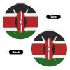 HVGZCTU Kenya Flag Compact Pocket Mirror Patriotic Double-Sided 1X, 2X Magnifying Round Makeup Mirror Portable Foldable view 2