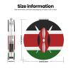 HVGZCTU Kenya Flag Compact Pocket Mirror Patriotic Double-Sided 1X, 2X Magnifying Round Makeup Mirror Portable Foldable view 3