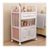 FKTHYO Gold-White Salon Trolley with Drawers Movable Barber Cart 3-Tier Beauty Storage Cabinet Spa Equipment nizer Professional Hair & Beauty Instrument Shelf.,White~pink-50x33x82cm~D view 1
