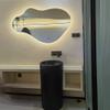 24x32 Irregular Mirror Full Length with 3 Colors Lights Tepless Dimmable Frameless Wall Mirrors for Hallway Bathroom Dressing Table view 2