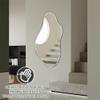 24x32 Irregular Mirror Full Length with 3 Colors Lights Tepless Dimmable Frameless Wall Mirrors for Hallway Bathroom Dressing Table view 3