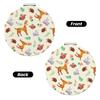 ZALAAUO Portable Pocket Makeup Mirror, Mini Pocket Roundness Mirror Suitble Go Out Concerts Trips Camping Mother's Day for Mother Elk view 2
